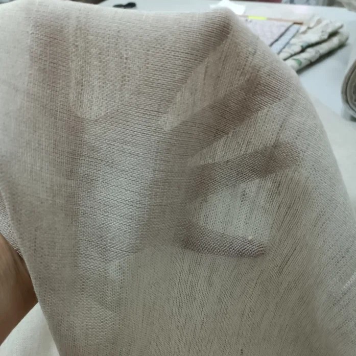 Льняная вуаль ( сетка) , цвет натуральный серый , ш 150 см Льняная вуаль ( сетка) , цвет натуральный серый , ш 150 см